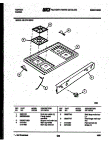 03 - Cooktop Parts parts for Frigidaire Range 30-2761-00-01 from AppliancePartsPros.com