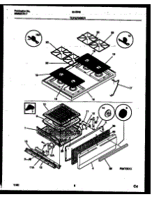 05 - Cooktop And Broiler Drawer Parts parts for Frigidaire Range 30-2542-00-03 from AppliancePartsPros.com