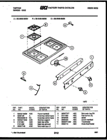 03 - Cooktop Parts parts for Frigidaire Range 30-2549-00-05 from AppliancePartsPros.com