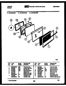 06 - Door Parts parts for Frigidaire Range 30-2759-23-01 from AppliancePartsPros.com