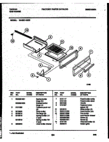 04 - Broiler Drawer Parts parts for Frigidaire Range 30-2551-00-03 from AppliancePartsPros.com