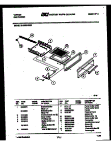 04 - Broiler Drawer Parts parts for Frigidaire Range 30-3350-23-03 from AppliancePartsPros.com