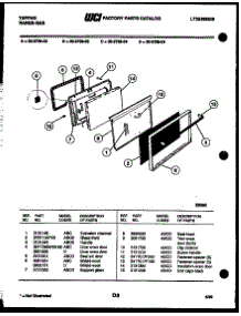 06 - Door Parts parts for Frigidaire Range 30-2758-00-03 from AppliancePartsPros.com