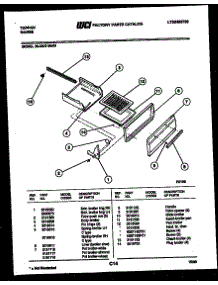 05 - Broiler Drawer Parts parts for Frigidaire Range 30-3647-23-03 from AppliancePartsPros.com