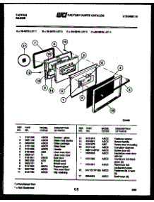 04 - Door Parts parts for Frigidaire Range 30-3978-00-02 from AppliancePartsPros.com