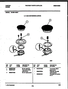 08 - Burner Parts parts for Frigidaire Range 30-3851-00-04 from AppliancePartsPros.com