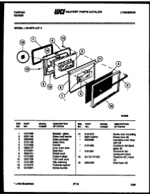 04 - Door Parts parts for Frigidaire Range 30-3978-00-05 from AppliancePartsPros.com
