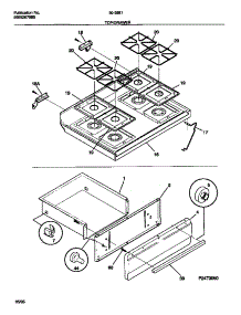 05 - Top / Drawer parts for Frigidaire Range 30-3981-23-05 from AppliancePartsPros.com