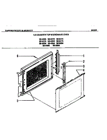 03 - Door parts for Frigidaire Microwave 56-4474-10-02 from AppliancePartsPros.com