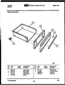 07 - Drawer Parts parts for Frigidaire Range 30-3979-00-06 from AppliancePartsPros.com