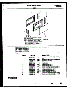 03 - Door Parts parts for Frigidaire Microwave 56-5462-10-04 from AppliancePartsPros.com