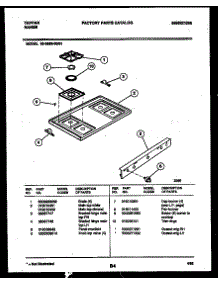 03 - Cooktop Parts parts for Frigidaire Range 30-3852-00-01 from AppliancePartsPros.com