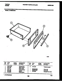 04 - Drawer Parts parts for Frigidaire Range 30-3852-00-01 from AppliancePartsPros.com