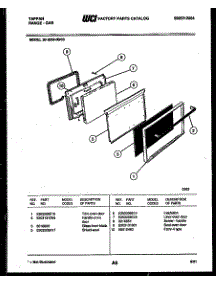 05 - Door Parts parts for Frigidaire Range 30-3859-23-03 from AppliancePartsPros.com