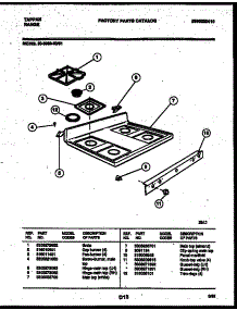 03 - Cooktop Parts parts for Frigidaire Range 30-3982-23-01 from AppliancePartsPros.com