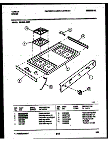 03 - Cooktop Parts parts for Frigidaire Range 30-3989-00-07 from AppliancePartsPros.com