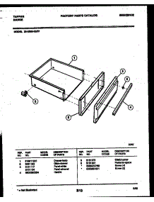 05 - Drawer Parts parts for Frigidaire Range 30-3989-00-07 from AppliancePartsPros.com