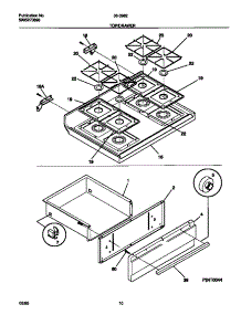 05 - Top / Drawer parts for Frigidaire Range 30-3982-23-06 from AppliancePartsPros.com