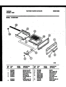 04 - Broiler Drawer Parts parts for Frigidaire Range 30-2549-00-07 from AppliancePartsPros.com
