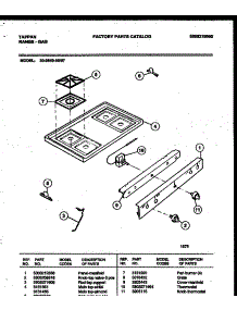 03 - Cooktop Parts parts for Frigidaire Range 30-2549-23-07 from AppliancePartsPros.com