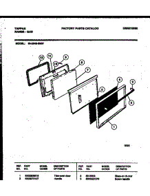 05 - Door Parts parts for Frigidaire Range 30-2549-23-07 from AppliancePartsPros.com