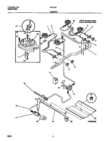03 - Burner parts for Frigidaire Range 30-3152-00-04 from AppliancePartsPros.com