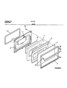 06 - Door parts for Frigidaire Range 30-3152-00-04 from AppliancePartsPros.com