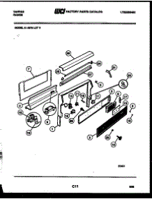 06 - Backguard parts for Frigidaire Range 31-3978-66-05 from AppliancePartsPros.com