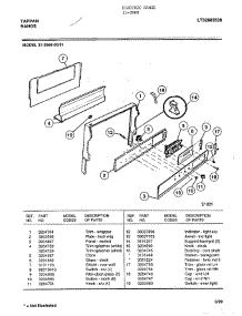 Electric Range Page 2 parts for Tappan Range 31-3969 from AppliancePartsPros.com