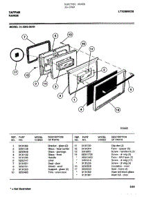 Electric Range Page 3 parts for Tappan Range 31-3969 from AppliancePartsPros.com