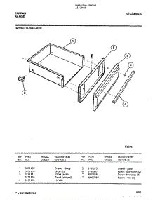 Electric Range Page 6 parts for Tappan Range 31-3969 from AppliancePartsPros.com