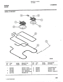 Electric Range Page 8 parts for Tappan Range 31-3969 from AppliancePartsPros.com
