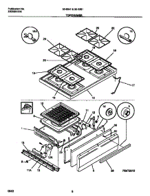 05 - Top / Drawer parts for Frigidaire Range 30-2251-00-08 from AppliancePartsPros.com
