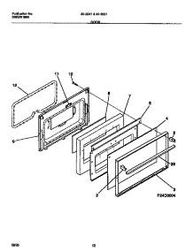 07 - Door parts for Frigidaire Range 30-2251-00-08 from AppliancePartsPros.com