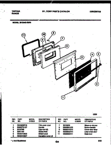 05 - Door Parts parts for Frigidaire Range 30-2542-00-01 from AppliancePartsPros.com