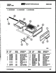 04 - Broiler Drawer Parts parts for Frigidaire Range 30-2549-23-04 from AppliancePartsPros.com