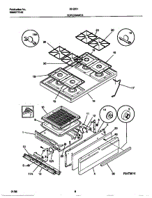 05 - Top / Drawer parts for Frigidaire Range 30-2251-23-10 from AppliancePartsPros.com