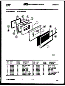 05 - Door Parts parts for Frigidaire Range 30-2549-23-01 from AppliancePartsPros.com