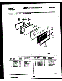 05 - Door Parts parts for Frigidaire Range 30-2551-00-02 from AppliancePartsPros.com