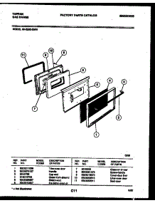 05 - Door Parts parts for Frigidaire Range 30-2262-23-01 from AppliancePartsPros.com