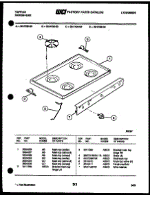 03 - Cooktop Parts parts for Frigidaire Range 30-2758-00-04 from AppliancePartsPros.com