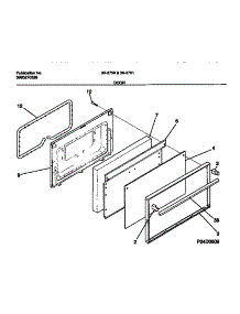 07 - Door parts for Frigidaire Range 30-2759-00-10 from AppliancePartsPros.com