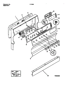 02 - Backguard parts for Frigidaire Range 31-2649-00-07 from AppliancePartsPros.com