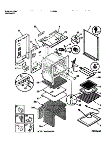 03 - Body parts for Frigidaire Range 31-2649-23-06 from AppliancePartsPros.com
