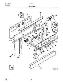 02 - Backguard parts for Frigidaire Range 31-2442-00-02 from AppliancePartsPros.com