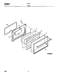 05 - Door parts for Frigidaire Range 31-2442-00-02 from AppliancePartsPros.com