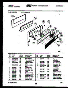07 - Backguard parts for Frigidaire Range 31-2649-00-02 from AppliancePartsPros.com