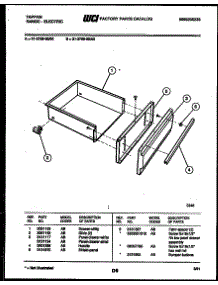 05 - Drawer Parts parts for Frigidaire Range 31-2759-00-03 from AppliancePartsPros.com