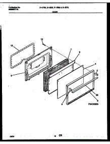 06 - Door Parts parts for Frigidaire Range 31-2752-23-02 from AppliancePartsPros.com