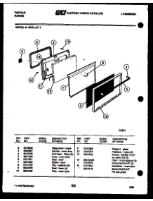 06 - Door Parts parts for Frigidaire Range 31-2979-00-01 from AppliancePartsPros.com